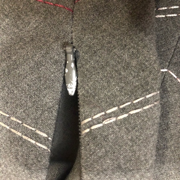 Ann Taylor Gray Pencil Skirt with Stitched V Pattern - Picture 8 of 8